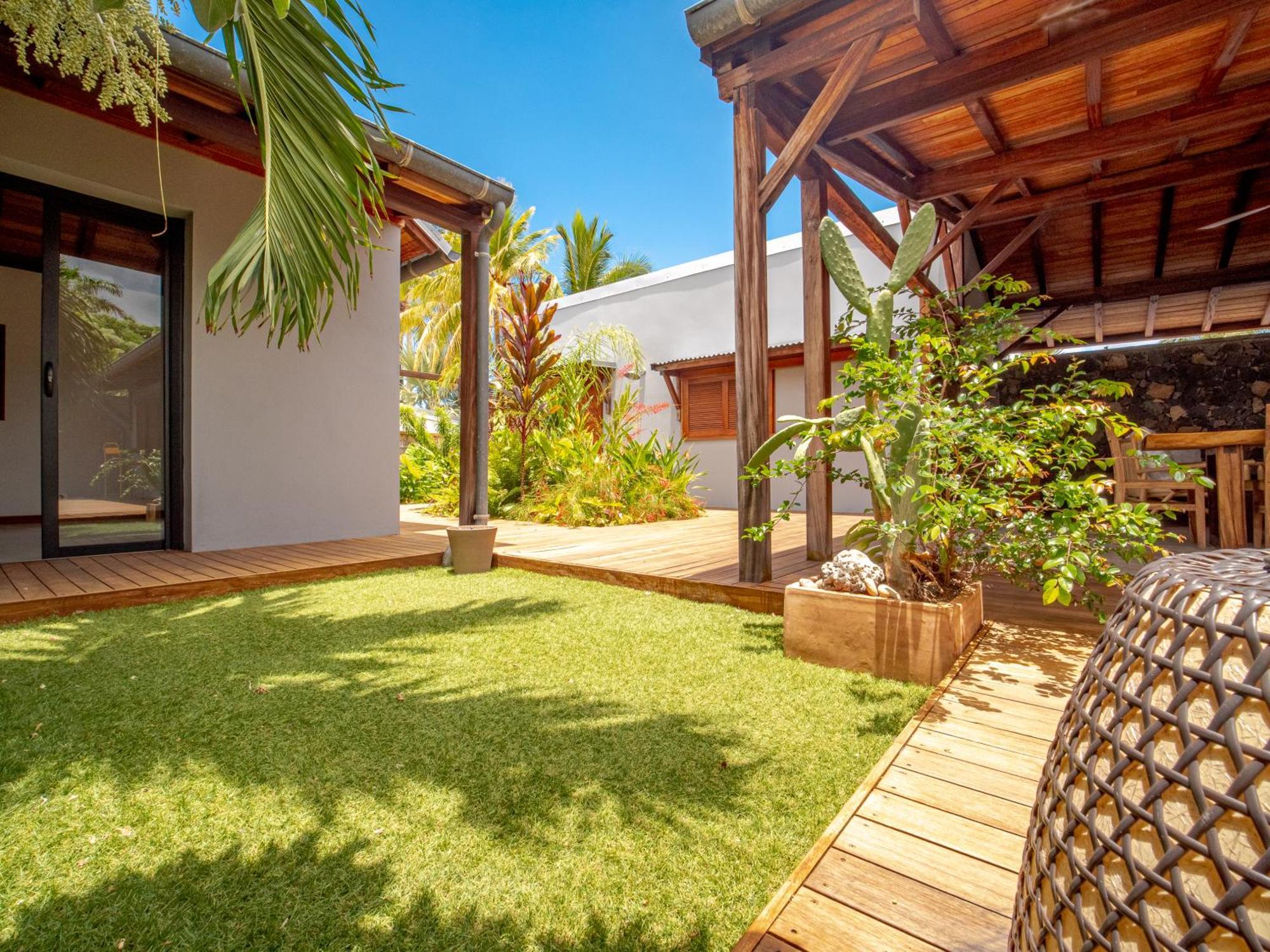 La Kaz Veloutier - Villa 4 Chambres Avec Piscine La Saline Le Bains Luaran gambar