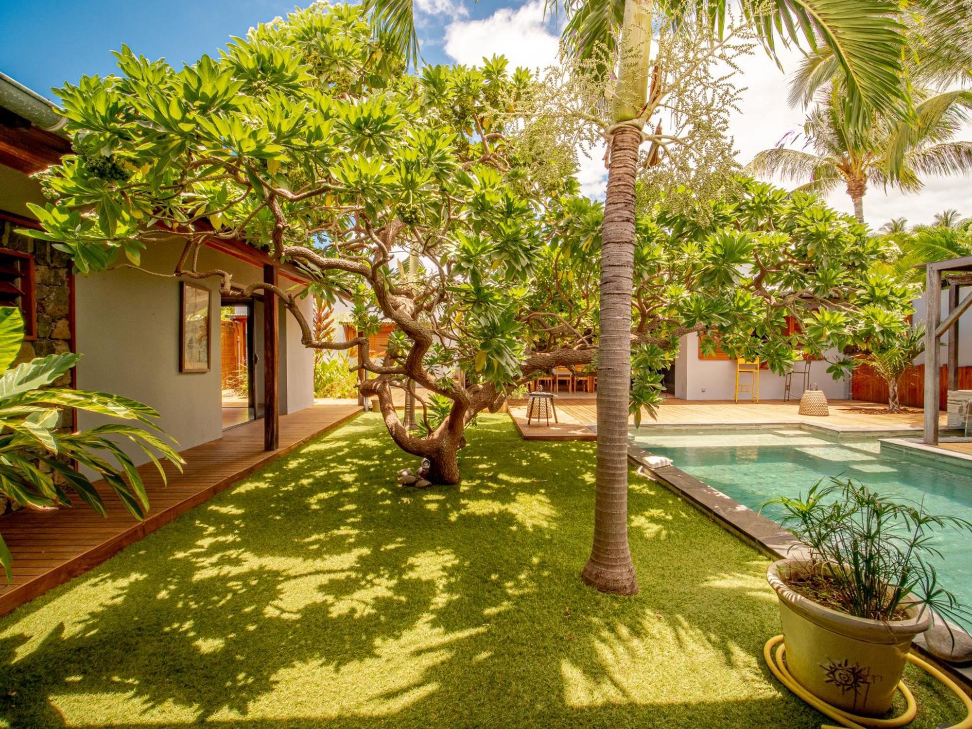 La Kaz Veloutier - Villa 4 Chambres Avec Piscine La Saline Le Bains Luaran gambar